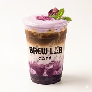 COLD Ube Ice Latte