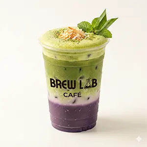 COLD Ube Matcha Latte