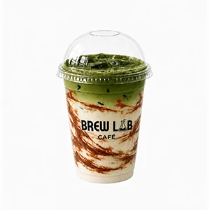COLD Caramel Matcha Latte