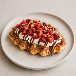 CROFFLE Strawberries & Cream
